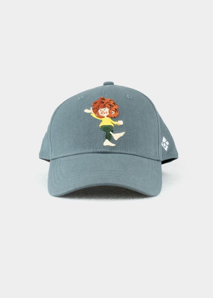 Cap "Pumuckl tanzt" - graublau (Curved)